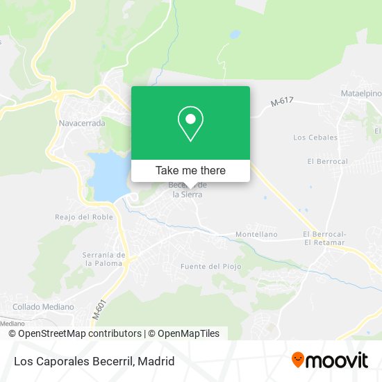 Los Caporales Becerril map