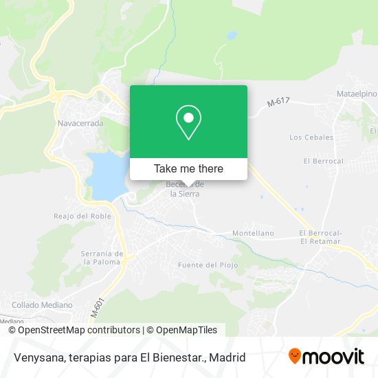 Venysana, terapias para El Bienestar. map