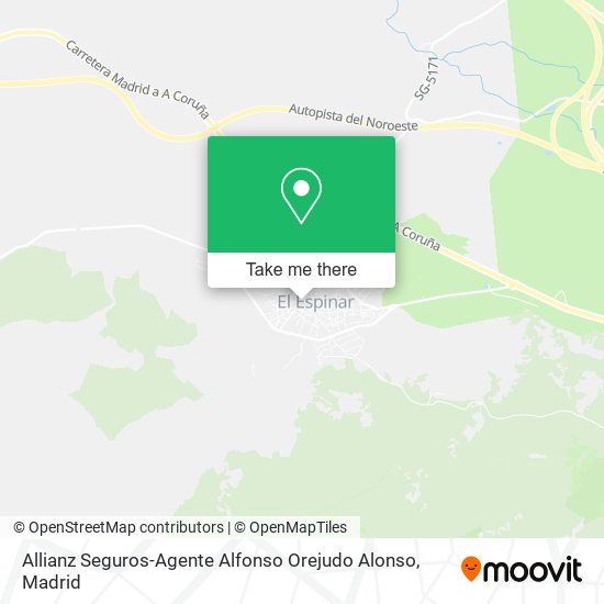 Allianz Seguros-Agente Alfonso Orejudo Alonso map