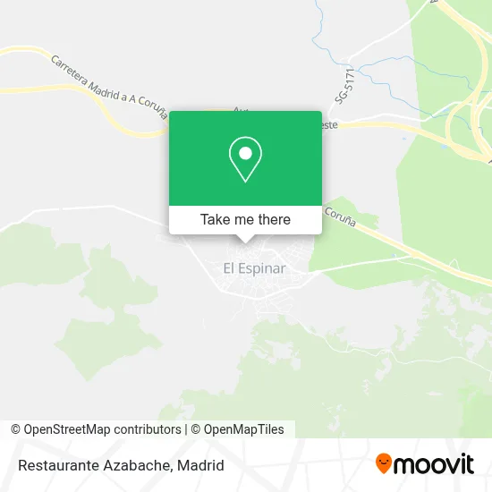 Restaurante Azabache map