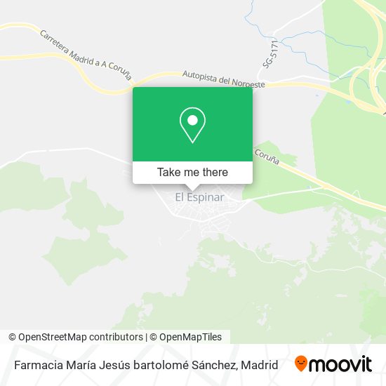 Farmacia María Jesús bartolomé Sánchez map