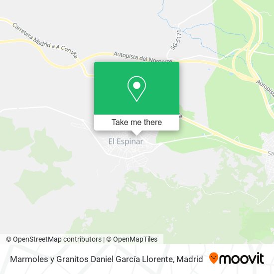 Marmoles y Granitos Daniel García Llorente map