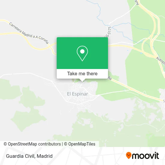 Guardia Civil map