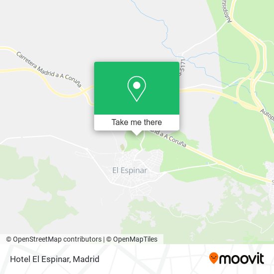 Hotel El Espinar map