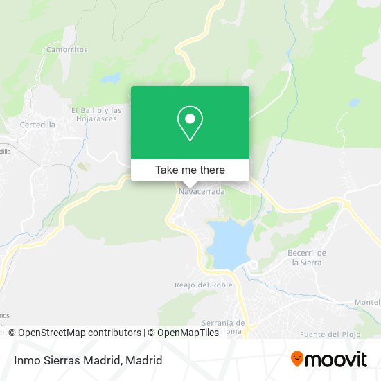 Inmo Sierras Madrid map
