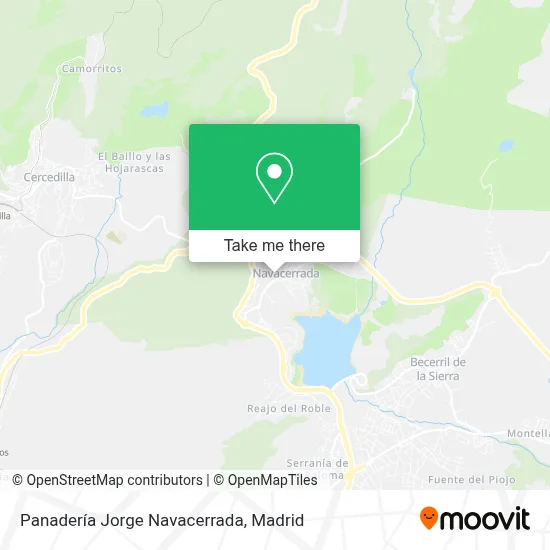 Panadería Jorge Navacerrada map