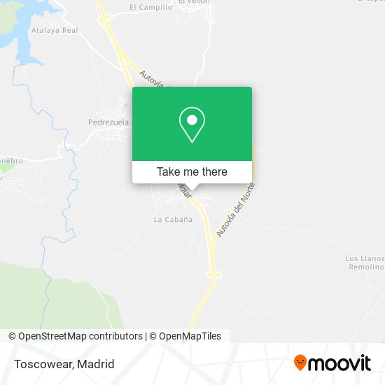 Toscowear map