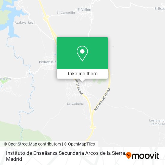 Instituto de Enseãanza Secundaria Arcos de la Sierra map