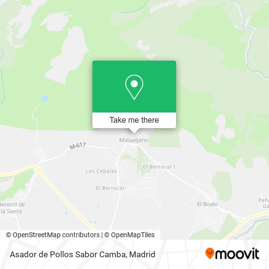 mapa Asador de Pollos Sabor Camba