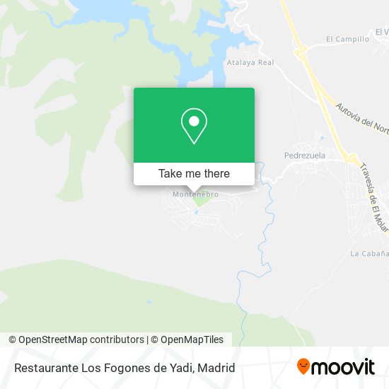 mapa Restaurante Los Fogones de Yadi