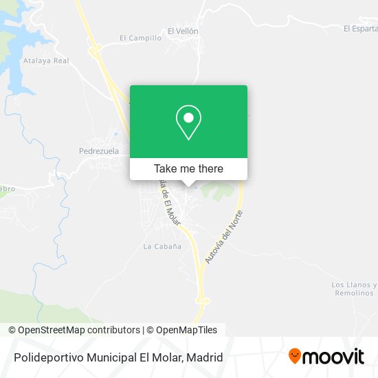 Polideportivo Municipal El Molar map