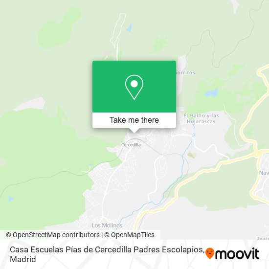 Casa Escuelas Pías de Cercedilla Padres Escolapios map