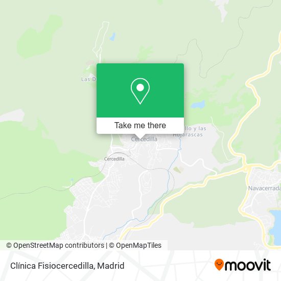 Clínica Fisiocercedilla map