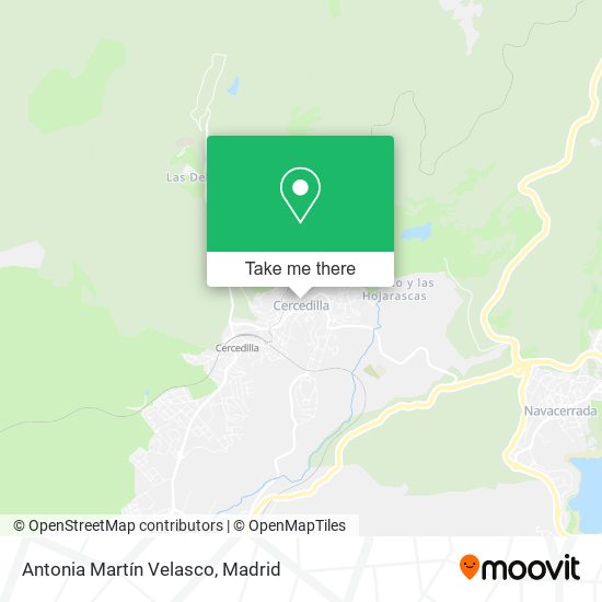 Antonia Martín Velasco map