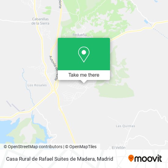 mapa Casa Rural de Rafael Suites de Madera