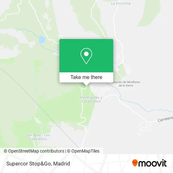 Supercor Stop&Go map