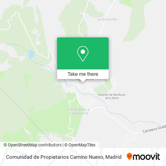 mapa Comunidad de Propietarios Camino Nuevo