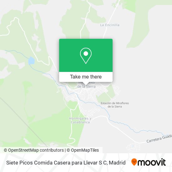 Siete Picos Comida Casera para Llevar S C map