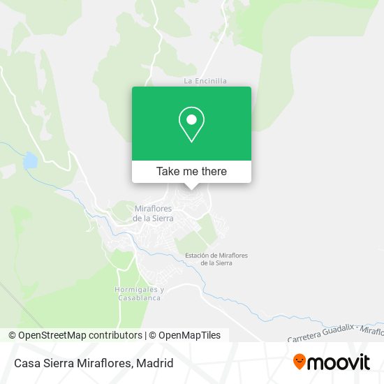 Casa Sierra Miraflores map