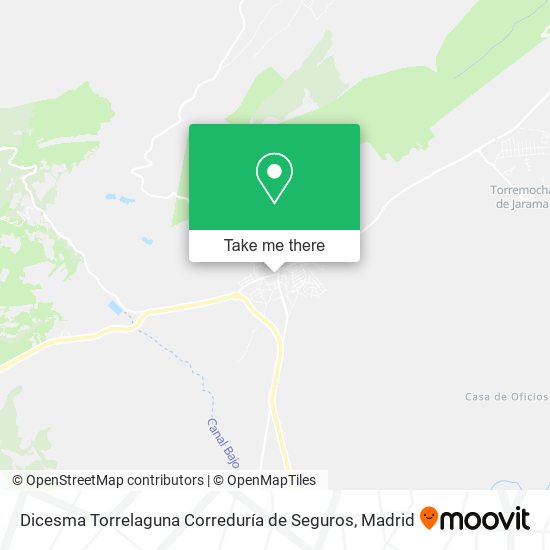 mapa Dicesma Torrelaguna Correduría de Seguros