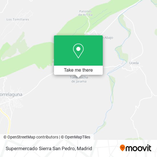 mapa Supermercado Sierra San Pedro