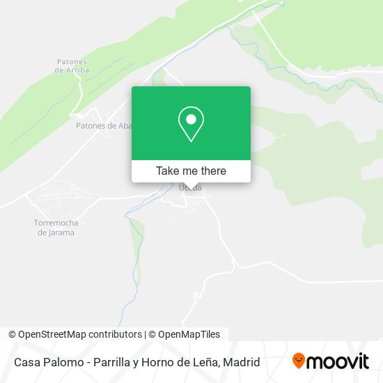 mapa Casa Palomo - Parrilla y Horno de Leña