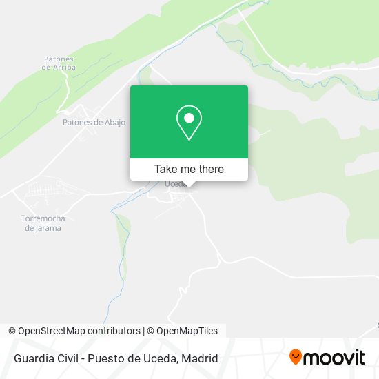 mapa Guardia Civil - Puesto de Uceda