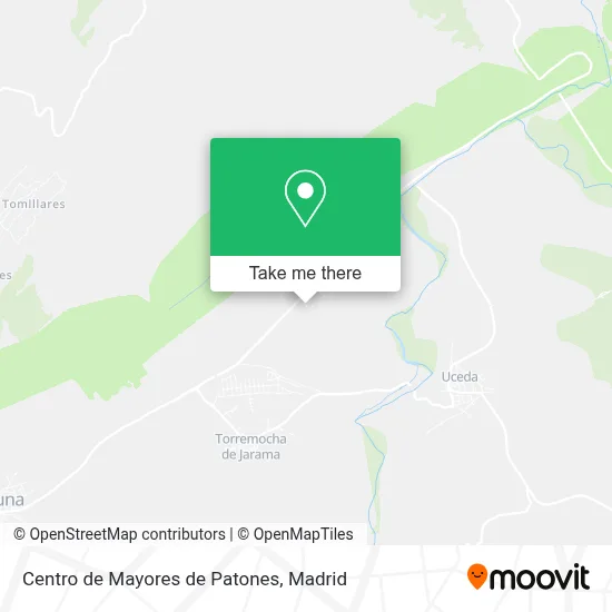 Centro de Mayores de Patones map