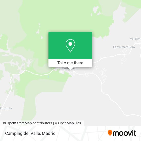 mapa Camping del Valle