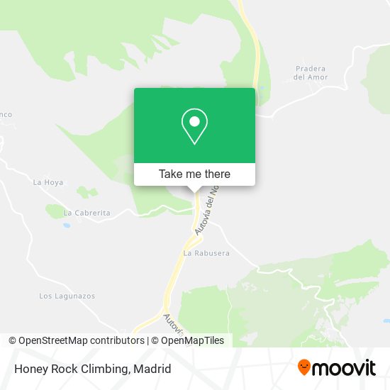 Honey Rock Climbing map