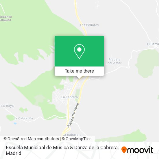 Escuela Municipal de Música & Danza de la Cabrera map