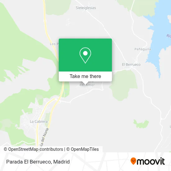 Parada El Berrueco map
