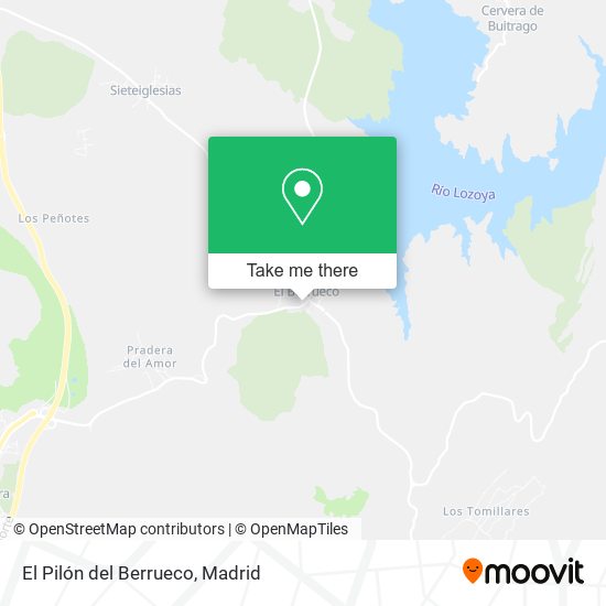 El Pilón del Berrueco map