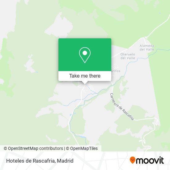 Hoteles de Rascafria map