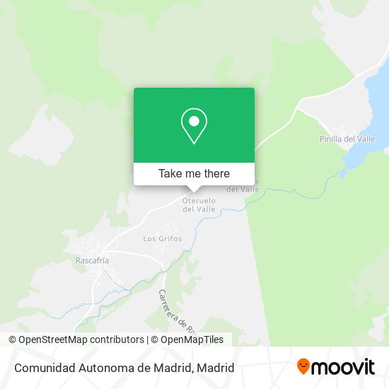 Comunidad Autonoma de Madrid map