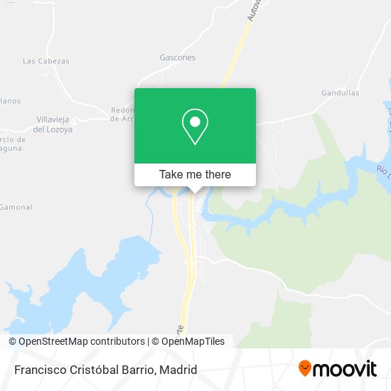 Francisco Cristóbal Barrio map