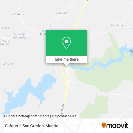 Cafetería San Gredos map