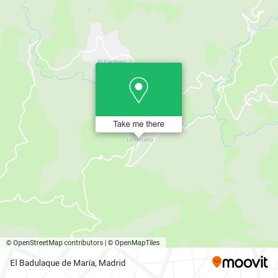 El Badulaque de María map