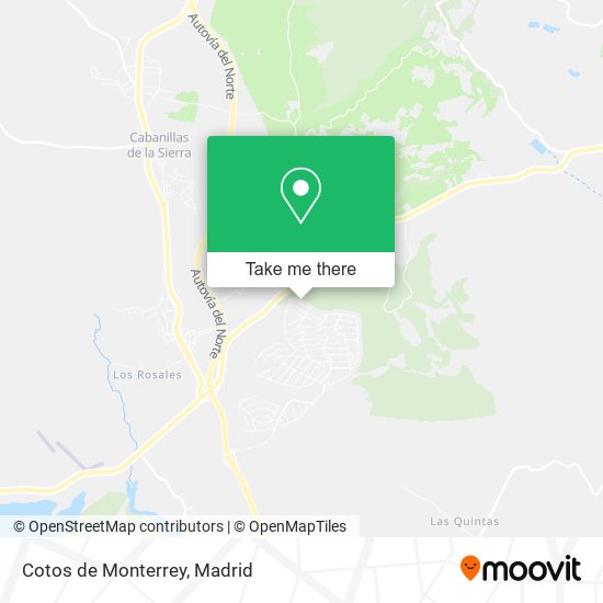 Cotos de Monterrey map
