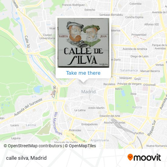 mapa calle silva