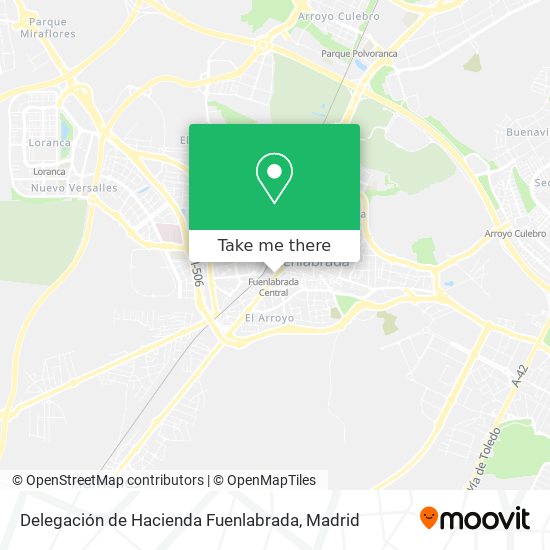 Delegación de Hacienda Fuenlabrada map