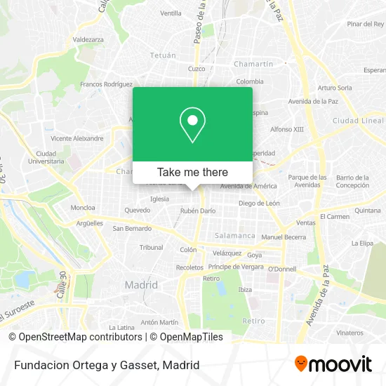 Fundacion Ortega y Gasset map