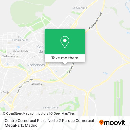 Centro Comercial Plaza Norte 2 Parque Comercial MegaPark map