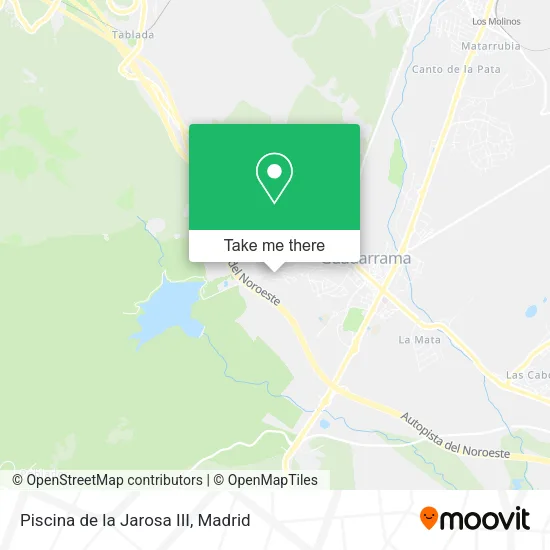 Piscina de la Jarosa III map