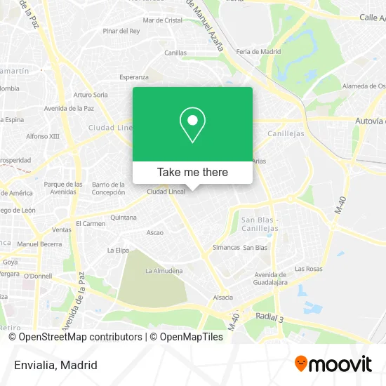 Envialia map