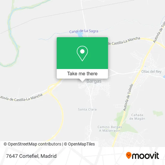 7647 Cortefiel map