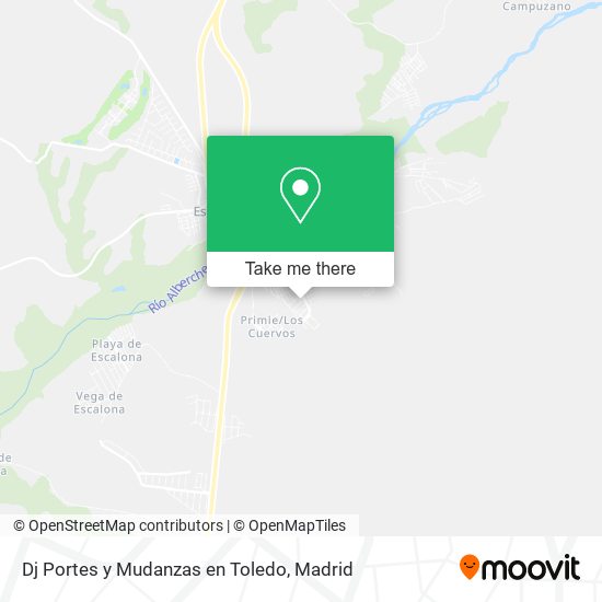 Dj Portes y Mudanzas en Toledo map