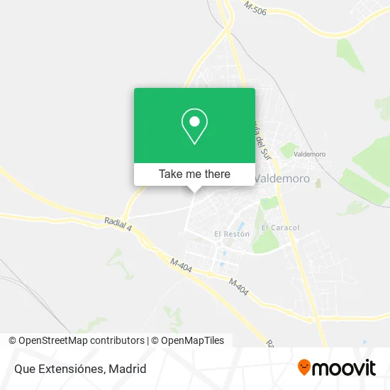 Que Extensiónes map
