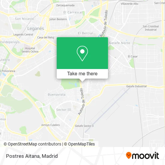 Postres Aitana map