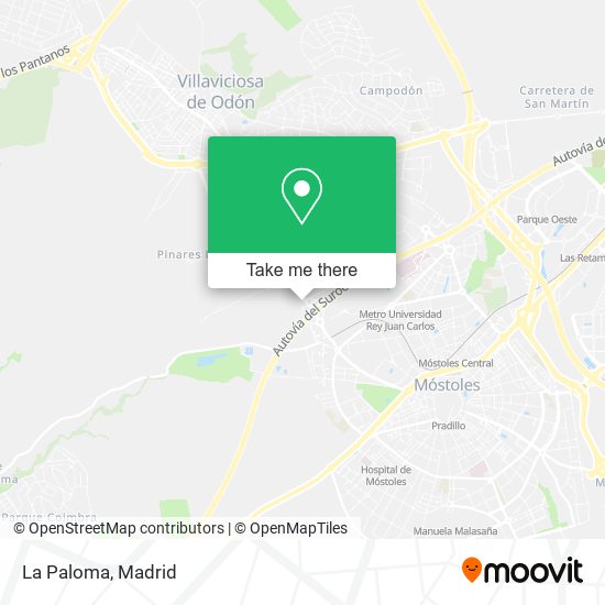 La Paloma map